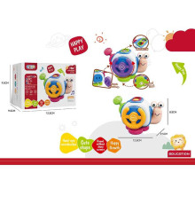 Бізіборд 99-21 (120) 2 види, “Равлик”, пальчикові ігри, 5 забавок, тріскачка, рухомі лементи, спінер, в коробці