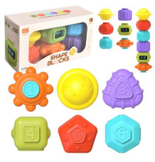 Логічна гра YB 11630 (108) 6 елементів, конструктор, брязкальце, рухомі елементи, в коробці