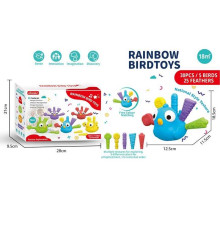 Логічна гра 52114 (24) 5 пташок, 25 пір’їн, сортер, цифри, в коробці