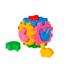 гр Куб "Розумний малюк Домашні тварини" 1943 (48) "Technok Toys" 12 елементів, сортер, 10см, в пакеті