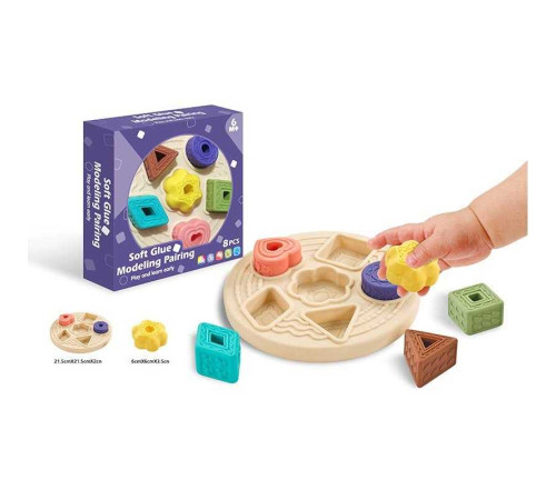 Логічна гра 1283 (36) 8 елементів, геометричний сортер, в коробці