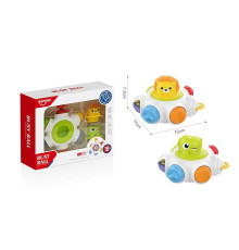 Бізіборд HE 8031 (72) сфера з кульками, 7 забавок, пальчикові ігри, тріскачка, пискавка, 2 фігурки, в коробці