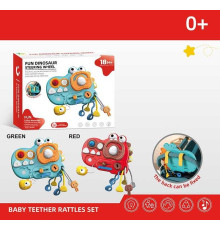 Бізіборд YD 750-30 (60/2) 2 кольори, пискавка, тріскачка, пальчикові ігри, гумові прорізувачі, в коробці