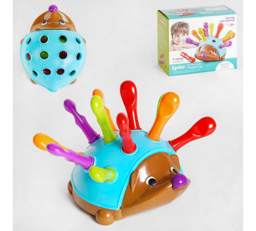 Логічний їжак 8818 (72/2) 12 голочок, основа з цифрами, в коробці