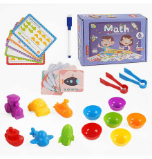 Логічна гра 2188-43 (24) картки із завданнями, гумові фігурки, маркер “пиши-витирай”, в коробці