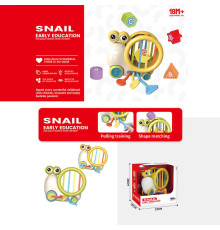 Логічна гра “Равлик” RT 7501 (48) сортер, каталка, гумові шнурочки, в коробці