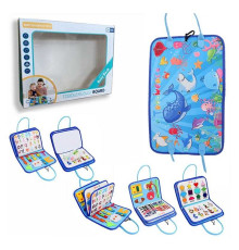 Логічна папка 432-18 A (40) фетрова, елементи на липучках, цифри, кольори, форми, англ. абетка, дошка пиши-стирай, 2 маркери, в коробці