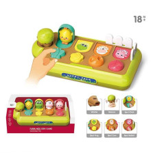 Логічна гра YL 369 A (24) розмір 29х15х10 см, тваринки у віконечках, свисток, в коробці