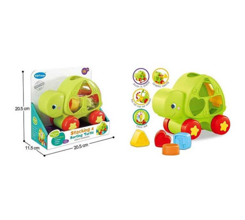 Сортер 3085 (80) "Черепашка", годинник, в коробці