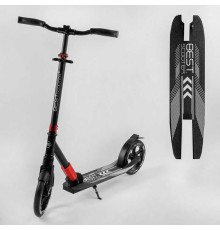 Самокат алюмінієвий "Best Scooter" 11391 (2) колеса PU, d переднього колеса - 230мм, d заднього колеса - 215мм, 1 амортизатор передній, в коробці