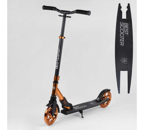 Самокат алюминиевый "Best Scooter" S-40388 (2) колеса PU, d колес - 180мм, 1 амортизатор передний, анодированная покраска, У ПАКЕТІ