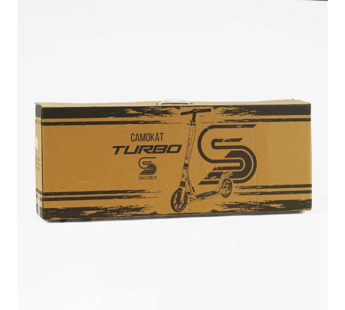 Самокат Skyper "Turbo" TR-46503 (4) сталева рама, ручне дискове гальмо, діаметр PU коліс - 200мм, 2 амортизатори, в коробці