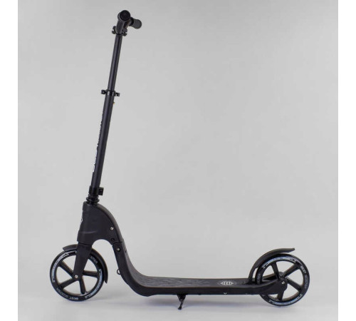Самокат двоколісний 72378 "Best Scooter" (2) колір ЧОРНИЙ, колеса PU - 20 см, широке велосипедне кермо, новий зажим керма, в коробці