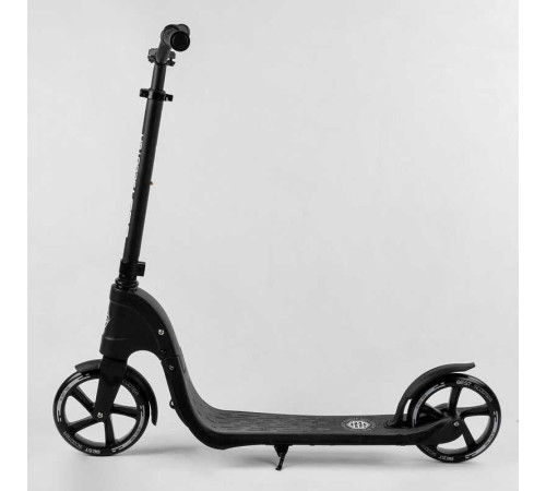 Самокат двоколісний 74077 "Best Scooter" (2) колір ЧОРНИЙ, колеса PU - 20 см, широкий велосипедне кермо, новий затиск керма, в коробці