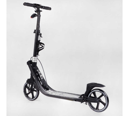 Самокат двоколісний "Best Scooter" L-36375 (2) ФАРА, колеса PU 200мм, 2 амортизатори, затискач керма, ручне гальмо, в коробці