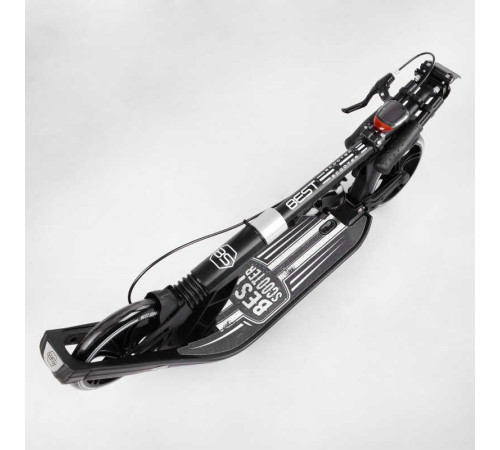 Самокат двоколісний "Best Scooter" L-36375 (2) ФАРА, колеса PU 200мм, 2 амортизатори, затискач керма, ручне гальмо, в коробці