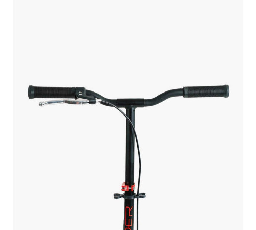 Самокат двоколісний "Skyper" S - 86735 (4) "Sirius", чорно-червоний, колеса PU 200 мм, 1 амортизатор, ручне гальмо, в коробці