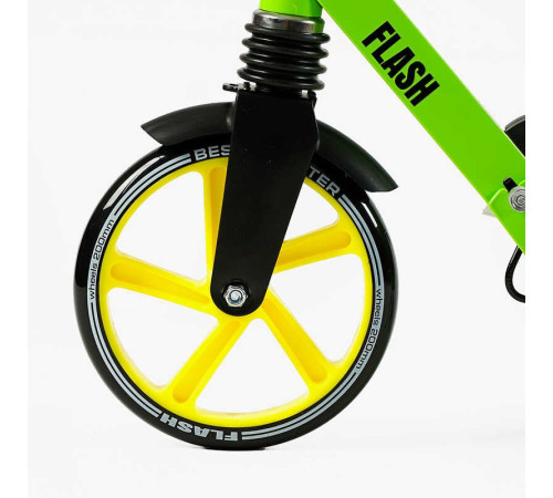 Самокат двоколісний "Best Scooter" FL-20085 (4) сталева рама, ручне гальмо, колеса PU 200 мм, 1 амортизатор передній, в коробці – в наличии! Купите сейчас у KAZKOVA