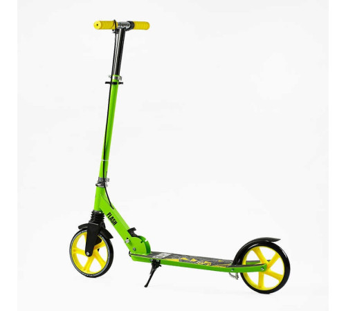 Самокат двоколісний "Best Scooter" FL-20085 (4) сталева рама, ручне гальмо, колеса PU 200 мм, 1 амортизатор передній, в коробці – в наличии! Купите сейчас у KAZKOVA