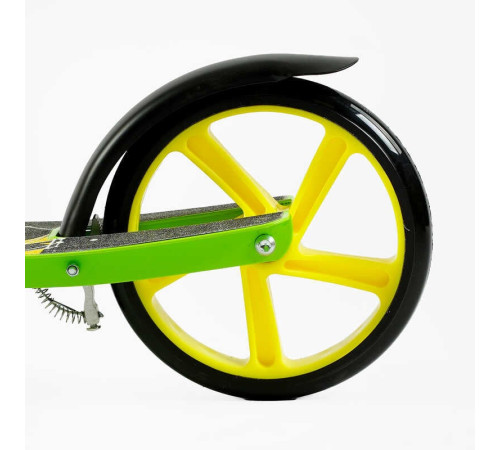 Самокат двоколісний "Best Scooter" FL-20085 (4) сталева рама, ручне гальмо, колеса PU 200 мм, 1 амортизатор передній, в коробці – в наличии! Купите сейчас у KAZKOVA