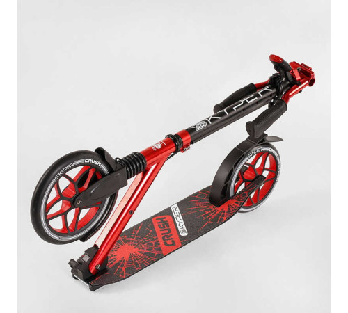 Самокат алюмінієвий "Skyper Crush" 95692 (2) колеса PU, ФАРА, затискач керма, d передніх коліс - 230мм, d задніх коліс 200мм, 1 амортизатор передній