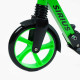 Самокат двоколісний "Skyper" S - 95019 (4) "Sirius", салатово-чорний, колеса PU 200 мм, 1 амортизатор, ручне гальмо, в коробці