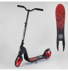 Самокат двоколісний 18424 "Best Scooter" (2) колір ЧЕРВОНИЙ, колеса PU - 20 см, широкий велосипедне кермо, новий зажим керма, в коробці