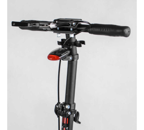 Самокат двоколісний "Best Scooter" 60054-R (2) ФАРА, переднє колесо PU 230 мм, заднє колесо 200мм, 2 амортизатори, дискове гальмо, затискач керма