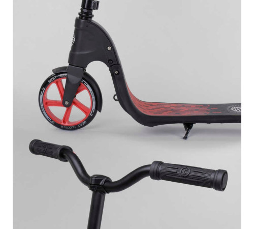 Самокат двоколісний 18424 "Best Scooter" (2) колір ЧЕРВОНИЙ, колеса PU - 20 см, широкий велосипедне кермо, новий зажим керма, в коробці