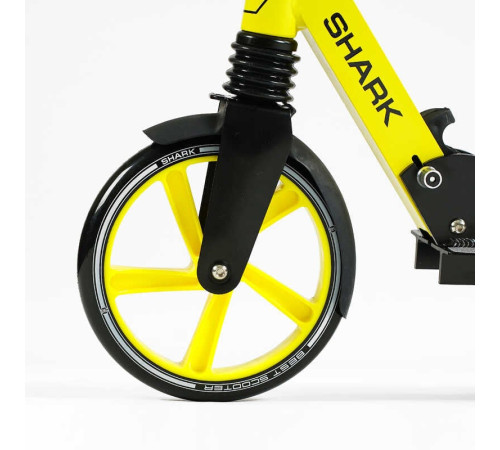 Самокат двоколісний "Best Scooter" SH-10865 (4) "SHARK", з ручним гальмом, затискач керма, колеса PU - 20 см, 1 амортизатор, в коробці