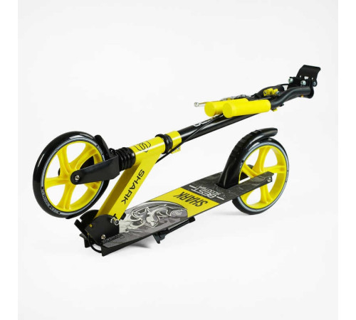 Самокат двоколісний "Best Scooter" SH-10865 (4) "SHARK", з ручним гальмом, затискач керма, колеса PU - 20 см, 1 амортизатор, в коробці