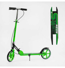 Самокат двоколісний "Skyper Neon" N-36719 (6) сталева рама, ручне гальмо, колеса PU діаметр 200мм, грипси гумові