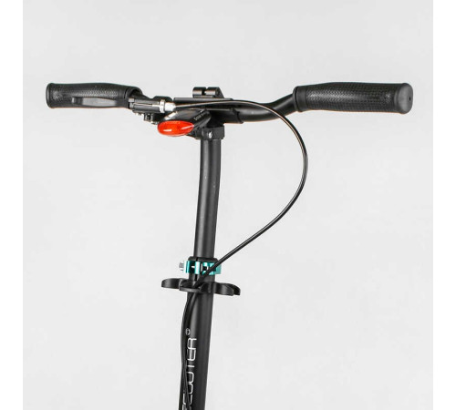 Самокат алюмінієвий "Best Scooter" 43685 (2) колеса PU, ФАРА, затискач керма, d передніх коліс - 230мм, d задніх коліс 200мм, 1 амортизатор передній