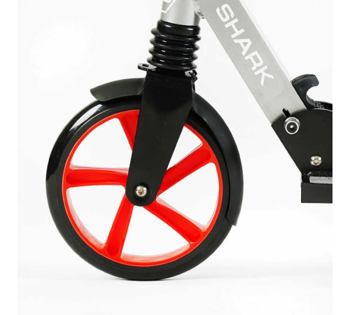Самокат двоколісний "Best Scooter" SH-25048 (4) "SHARK", з ручним гальмом, затискач керма, колеса PU - 20 см, 1 амортизатор, в коробці
