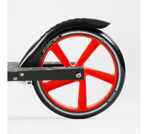 Самокат двоколісний "Best Scooter" SH-25048 (4) "SHARK", з ручним гальмом, затискач керма, колеса PU - 20 см, 1 амортизатор, в коробці