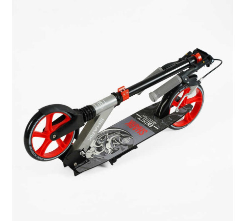 Самокат двоколісний "Best Scooter" SH-25048 (4) "SHARK", з ручним гальмом, затискач керма, колеса PU - 20 см, 1 амортизатор, в коробці