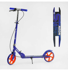 Самокат двоколісний "Skyper Neon" N-41417 (6) сталева рама, ручне гальмо, колеса PU діаметр 200мм, грипси гумові