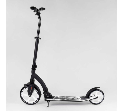 Самокат двоколісний Best Scooter 75343 (4) колеса PU - переднє 23 см, заднє - 20 см, 1 амортизатор, широкий руль, зажим руля, в коробці