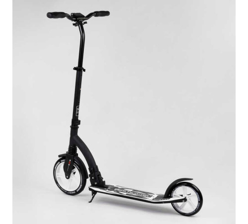 Самокат двоколісний Best Scooter 75343 (4) колеса PU - переднє 23 см, заднє - 20 см, 1 амортизатор, широкий руль, зажим руля, в коробці