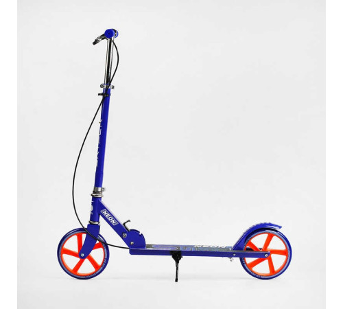 Самокат двоколісний "Skyper Neon" N-41417 (6) сталева рама, ручне гальмо, колеса PU діаметр 200мм, грипси гумові
