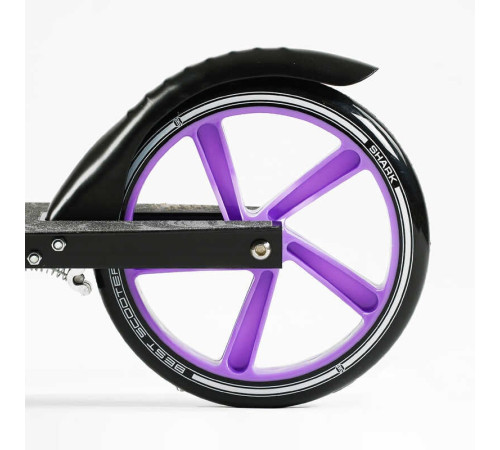 Самокат двоколісний "Best Scooter" SH-30610 (4) "SHARK", з ручним гальмом, затискач керма, колеса PU - 20 см, 1 амортизатор, в коробці