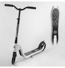Самокат двоколісний 52753 "Best Scooter" (2) колір БІЛИЙ, колеса PU - 20 см, широкий велосипедне кермо, новий затиск керма, в коробці