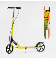Самокат двоколісний "Skyper Neon" N-81483 (6) сталева рама, ручне гальмо, колеса PU діаметр 200мм, грипси гумові