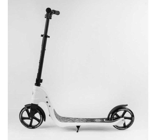 Самокат двоколісний 52753 "Best Scooter" (2) колір БІЛИЙ, колеса PU - 20 см, широкий велосипедне кермо, новий затиск керма, в коробці