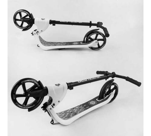 Самокат двоколісний 52753 "Best Scooter" (2) колір БІЛИЙ, колеса PU - 20 см, широкий велосипедне кермо, новий затиск керма, в коробці