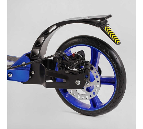 Самокат алюмінієвий Best Scooter BS-72725 (4) "Factor", ручне дискове гальмо, діаметр PU коліс - 200мм, 2 амортизатори, підсклянник, в коробці