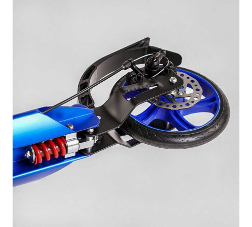 Самокат алюмінієвий Best Scooter BS-72725 (4) "Factor", ручне дискове гальмо, діаметр PU коліс - 200мм, 2 амортизатори, підсклянник, в коробці