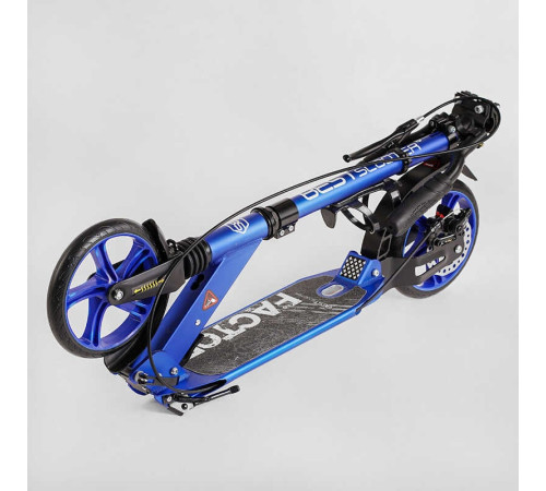 Самокат алюмінієвий Best Scooter BS-72725 (4) "Factor", ручне дискове гальмо, діаметр PU коліс - 200мм, 2 амортизатори, підсклянник, в коробці