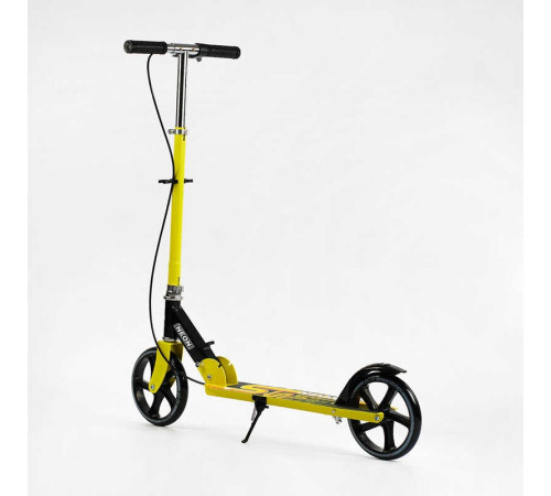 Самокат двоколісний "Skyper Neon" N-81483 (6) сталева рама, ручне гальмо, колеса PU діаметр 200мм, грипси гумові