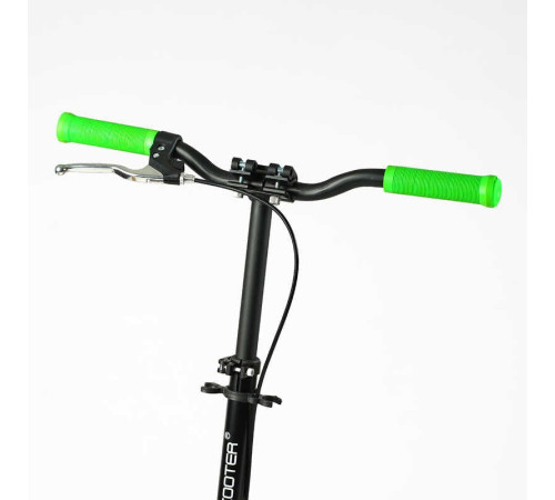 Самокат двоколісний "Best Scooter" SH-50730 (4) "SHARK", з ручним гальмом, затискач керма, колеса PU - 20 см, 1 амортизатор, в коробці